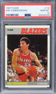 1987 Fleer Kiki Vandeweghe #116 PSA 10 GEM MINT