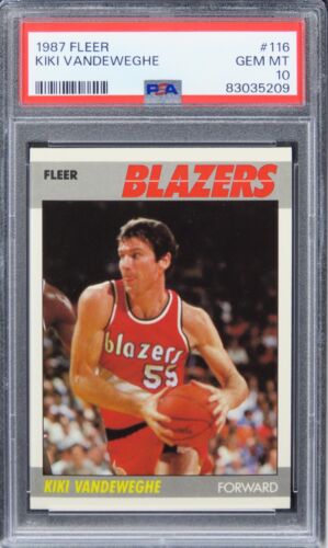 1987 Fleer Kiki Vandeweghe #116 PSA 10 GEM MINT