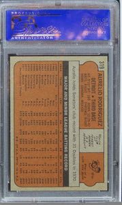 1972 Topps Aurelio Rodriguez #319 PSA 7 NM