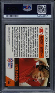 1991 Pro Set Bill Belichick Future HOF #126 PSA 10 GEM MINT