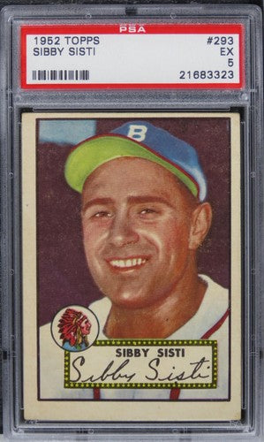 1952 Topps Sibby Sisti #293 PSA 5 EX