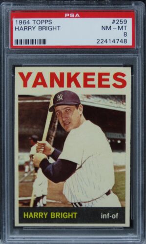 1964 Topps Harry Bright #259 PSA 8 NM-MT