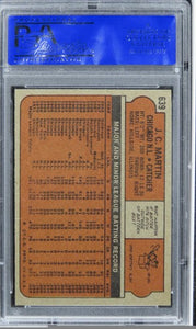 1972 Topps J.C. Martin #639 PSA 8 NM-MT