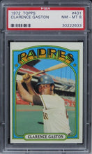 Load image into Gallery viewer, 1972 Topps Clarence Gaston #431 PSA 8 NM-MT