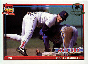 1991 Topps Desert Shield Marty Barrett #496