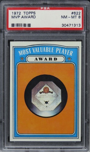 1972 Topps MVP Award #622 PSA 8 NM-MT