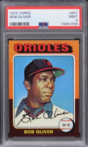 1975 Topps Bob Oliver #657 PSA 9 MINT