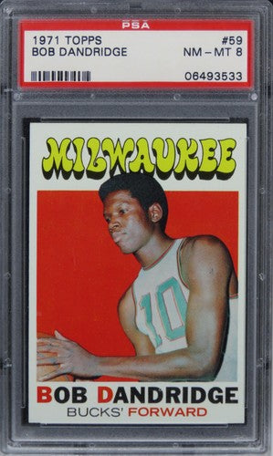 1971 Topps Bob Dandridge HOF #59 PSA 8 NM-MT