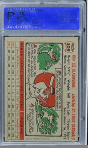 1956 Topps Don Blasingame #309 PSA 7 NM
