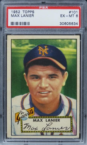 1952 Topps Max Lanier #101 PSA 6 EX-MT
