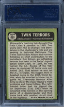 Load image into Gallery viewer, 1967 Topps Twin Terrors B.ALLISON/H.KILLEBREW HOF #334 PSA 7 NM