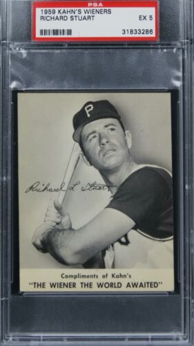 1959 Kahn's Wieners Richard Stuart PSA 5 EX