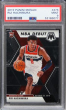 Load image into Gallery viewer, 2019 Panini Mosaic Rui Hachimura ROOKIE RC #275 PSA 9 MINT