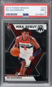 2019 Panini Mosaic Rui Hachimura ROOKIE RC #275 PSA 9 MINT