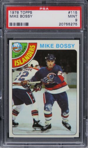 1978 Topps Mike Bossy HOF ROOKIE RC #115 PSA 9 MINT