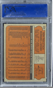 1972 Topps Don Pavletich #359 PSA 8 NM-MT