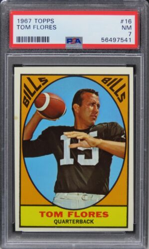 1967 Topps Tom Flores #16 PSA 7 NM