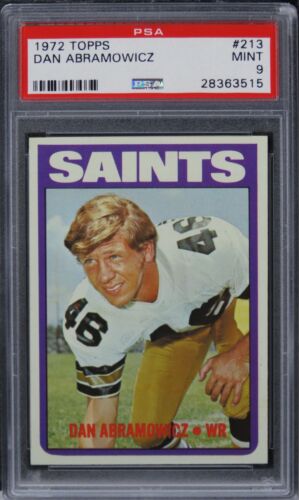 1972 Topps Dan Abramowicz #213 PSA 9 MINT
