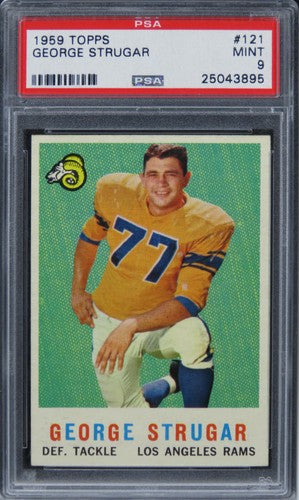1959 Topps George Strugar ROOKIE RC #121 PSA 9 MINT