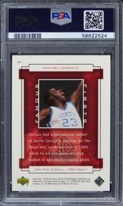 2000 SP Top Prospects Michael Jordan FAMOUS FIRSTS HOF #46 PSA 10 GEM MINT