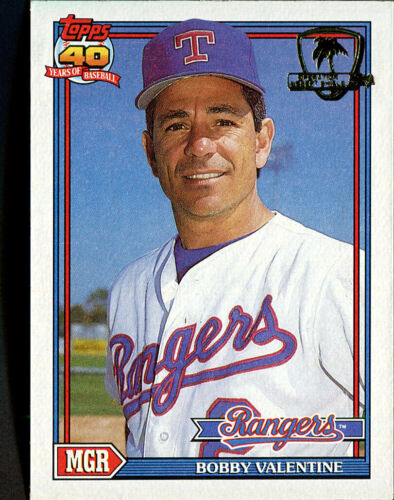 1991 Topps Desert Shield Bobby Valentine #489