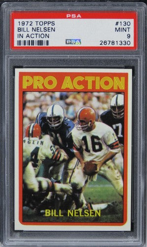 1972 Topps Bill Nelsen IN ACTION #130 PSA 9 MINT
