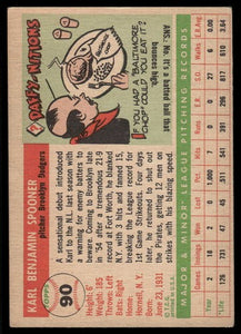 1955 Topps Karl Spooner #90 VG-EX