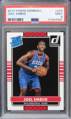 2014 Panini Donruss Joel Embiid ROOKIE RC #203 PSA 9 MINT