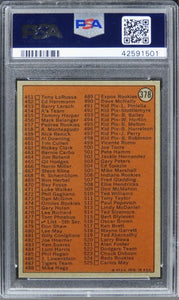 1972 Topps Checklist 395-525 #378 PSA 9 MINT