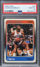 Load image into Gallery viewer, 1988 Fleer Charles Barkley HOF #85 PSA 10 GEM MINT