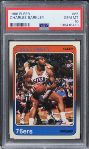 1988 Fleer Charles Barkley HOF #85 PSA 10 GEM MINT