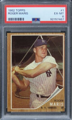 1962 Topps Roger Maris #1 PSA 6 EX-MT