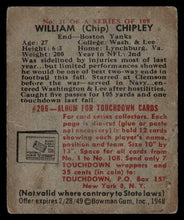 Load image into Gallery viewer, 1948 Bowman Bill Chipley SHORT PRINT #21 VG