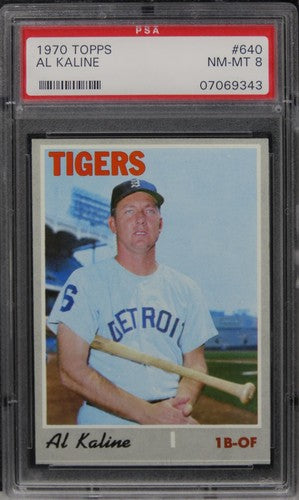 1970 Topps Al Kaline HOF #640 PSA 8 NM-MT