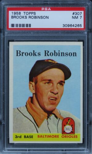 1958 Topps Brooks Robinson HOF #307 PSA 7 NM