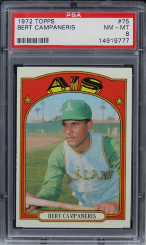 1972 Topps Bert Campaneris #75 PSA 8 NM-MT
