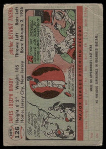 1956 Topps Jim Brady #126 GOOD