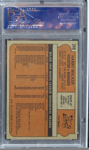 1972 Topps Harry Walker #249 PSA 8 NM-MT