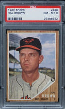 Load image into Gallery viewer, 1962 Topps Hal Brown #488 PSA 8 NM-MT