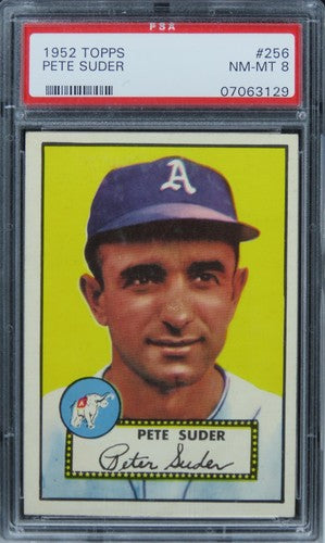 1952 Topps Pete Suder #256 PSA 8 NM-MT