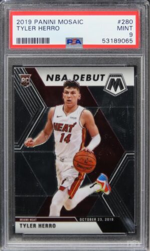 2019 Panini Mosaic Tyler Herro ROOKIE RC #280 PSA 9 MINT