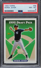 Load image into Gallery viewer, 1993 Topps Derek Jeter HOF ROOKIE RC #98 PSA 8 NM-MT