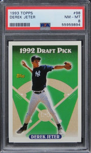 1993 Topps Derek Jeter HOF ROOKIE RC #98 PSA 8 NM-MT