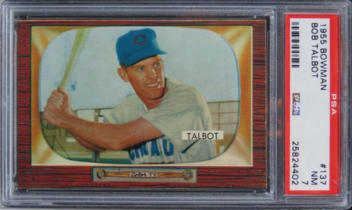 1955 Bowman Bob Talbot #137 PSA 7 NM