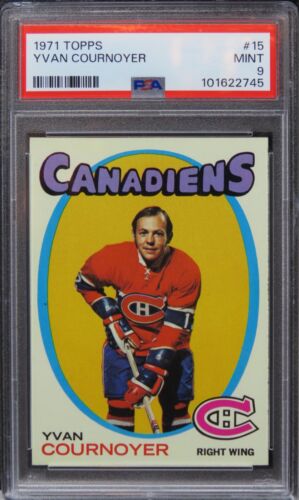 1971 Topps Yvan Cournoyer #15 PSA 9 MINT
