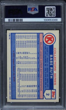 Load image into Gallery viewer, 1985 Circle K Babe Ruth HOF #2 PSA 8 NM-MT
