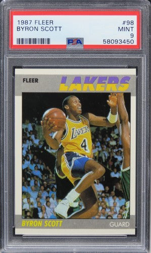 1987 Fleer Byron Scott #98 PSA 9 MINT