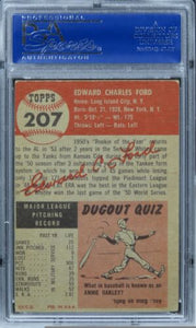 1953 Topps Whitey Ford HOF #207 PSA 4 VG-EX