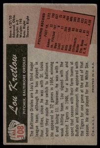 1955 Bowman Lou Kretlow #108 VG-EX