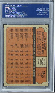 1972 Topps Jose Laboy #727 PSA 10 GEM MINT